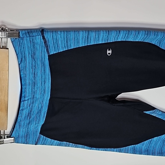 Champion medium black and blue athletic leggings - Picture 2 of 8